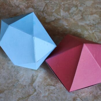 Паперкрафт фігура діаманту