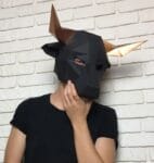 маска бика паперкрафт