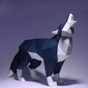 Вовк 3Д Паперкрафт