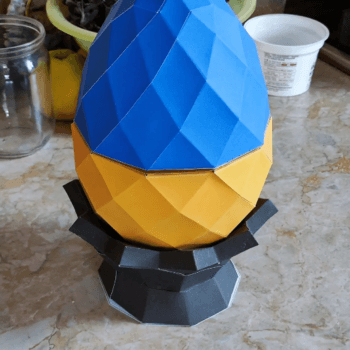 Пасхальне яйце 3д паперкрафт