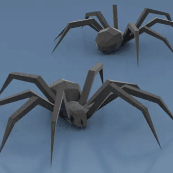 Фігура павук 3Д паперкрафт