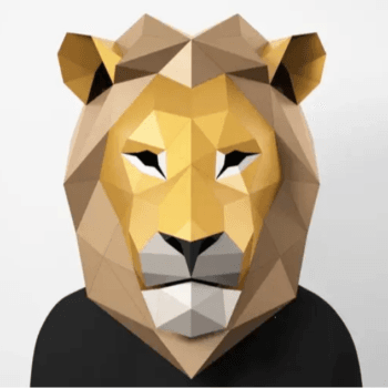 Маска лева паперкрафт