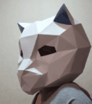 Маска кота паперкрафт