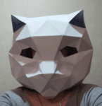 Маска кота паперкрафт