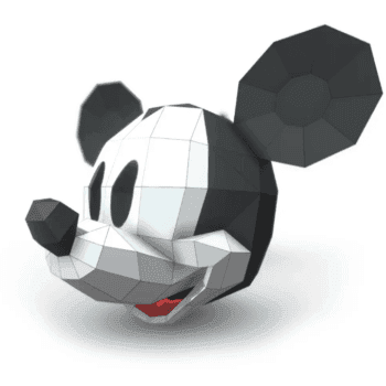 паперкрафт маска міккі-мауса