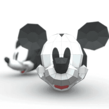 паперкрафт маска міккі-мауса