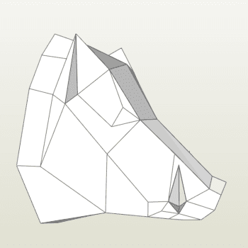 паперкрафт трофей кабана