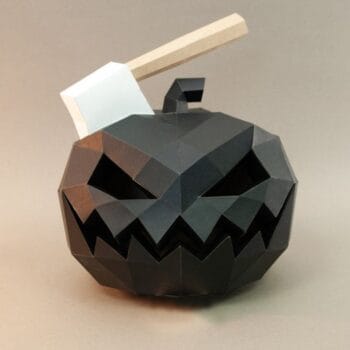 паперкратф тиква з сокирою