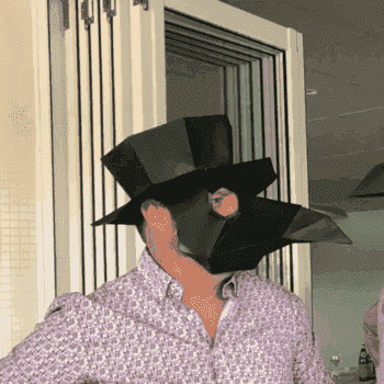 паперкарфт маска чумного доктора