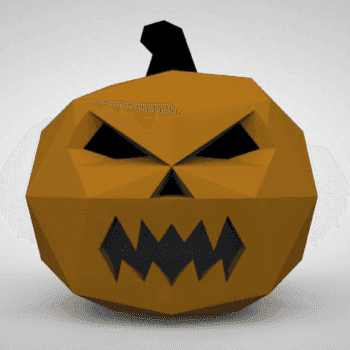 Паперкрафт гарбуз для Хеловіну