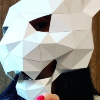 паперкрафт маска ягурара