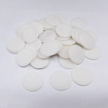 фішки білі не прозорі круглі