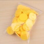 Фішки круглі жовті 3 см для настільних ігор