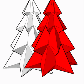 Фігура ялинки паперкрафт