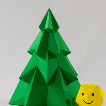 Фігура ялинки паперкрафт