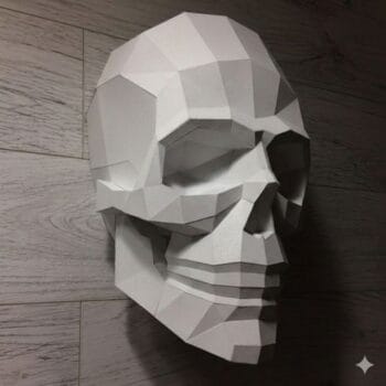 Паперкрафт череп