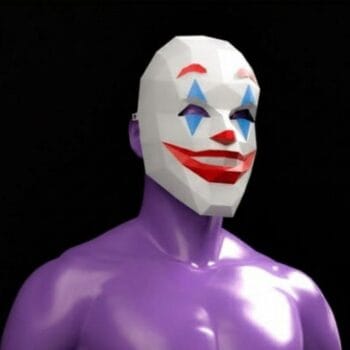 Маска Джокер 3Д Papercraft