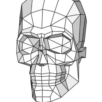 Паперкрафт череп