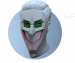 Маска Джокер з посмішкою Papercraft