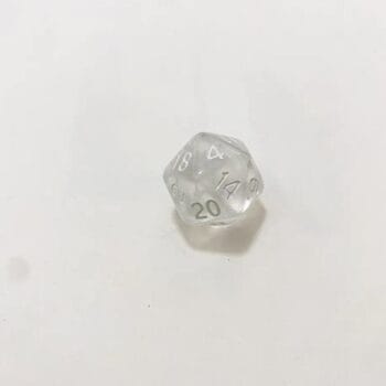 Кубики 20Д прозорі акрилові для настільних ігор