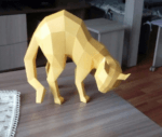 Фігура Кота 3D Паперкрафт