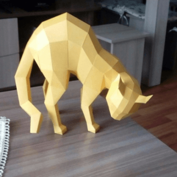 Фігура Кота 3D Паперкрафт