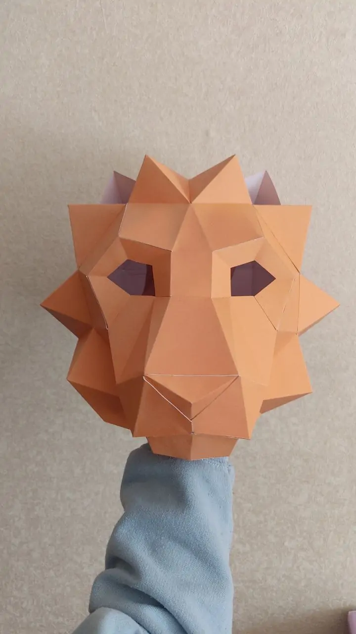 Маска лева паперкрафт