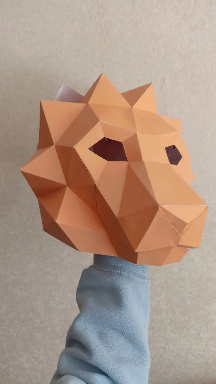 Маска лева паперкрафт