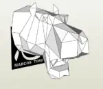 Паперкрафт трофей бегемота