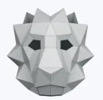 Маска лева паперкрафт