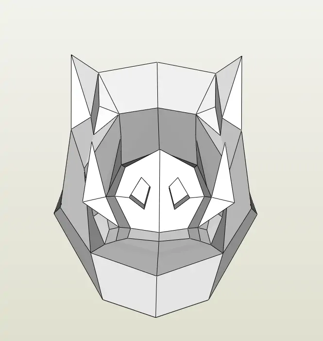 паперкрафт трофей кабана паперкрафт трофей кабана