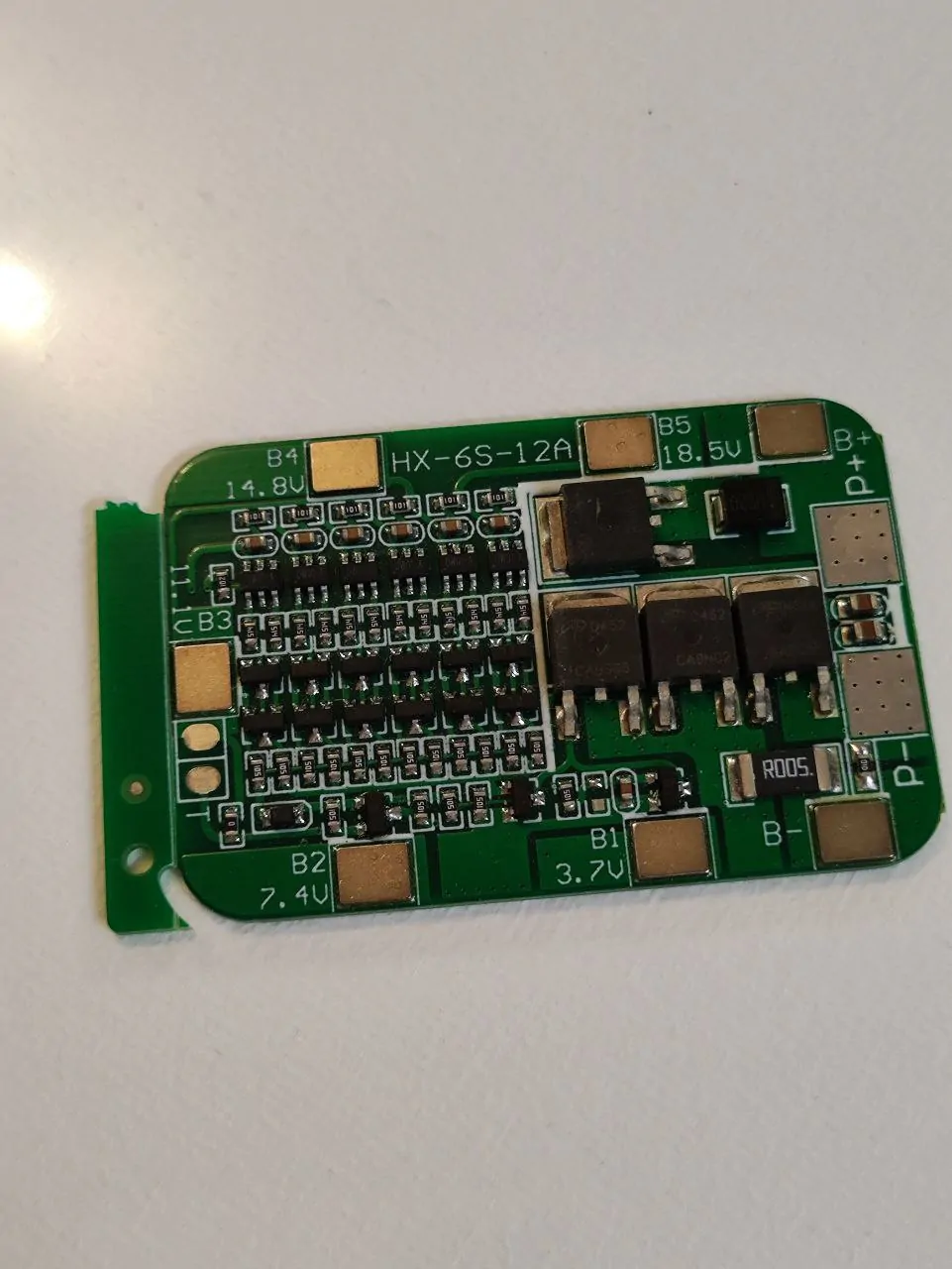 BMS плата 6S 22.2V для літій-іонних акумуляторів