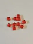 Акрилові кубики - фішки червоні для настільних ігор 8 мм