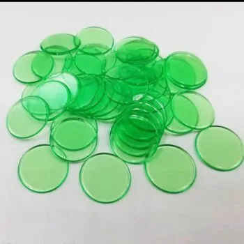 фішки прозорі круглі