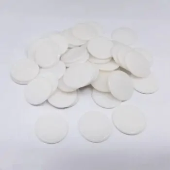 фішки білі не прозорі круглі