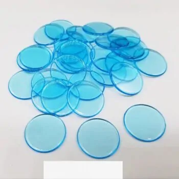 фішки прозорі круглі