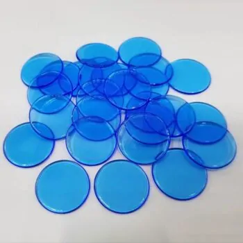 фішки прозорі круглі