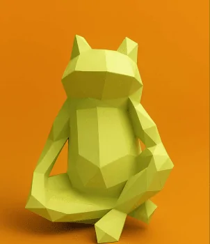 Фігура Жаба 3D Паперкрафт